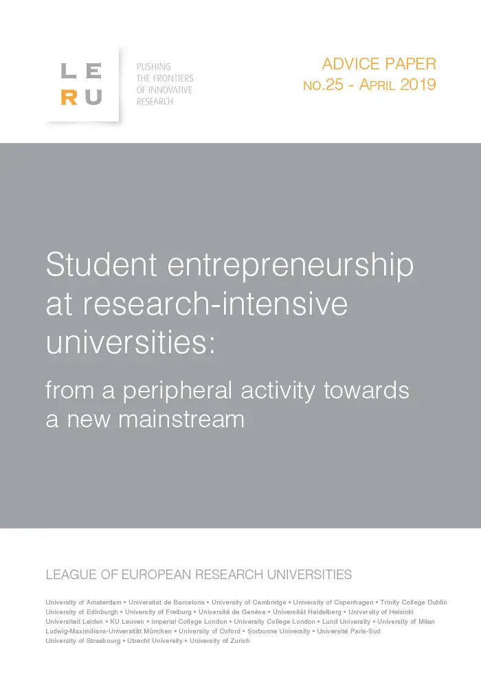 LERU student entrepreneurship